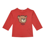 Guess Shirt tinta unita Girocollo con Stampa Rosso per Neonato I5YI02K8HM4XX ROSSO GUESS 