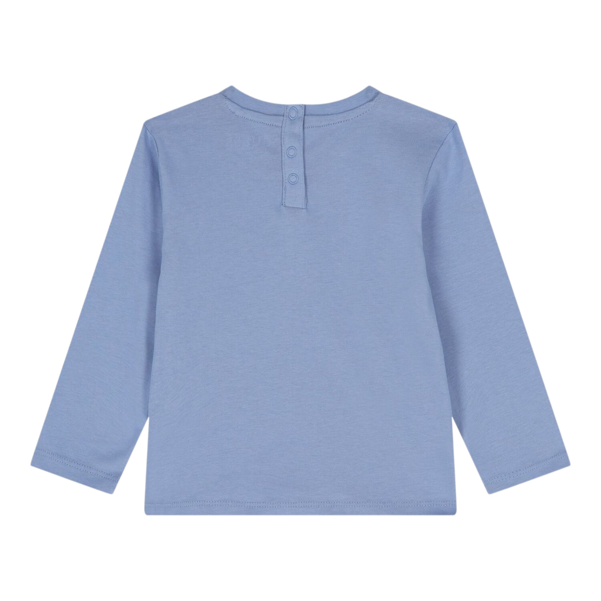 Guess Shirt tinta unita Girocollo con Stampa Azzurro per Neonato I5YI04K8HM4 AZZURRO GUESS 