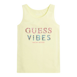 Guess Canotta tinta unita con Logo Verde per Bambina J2GI39K6YW1 VERDE GUESS 