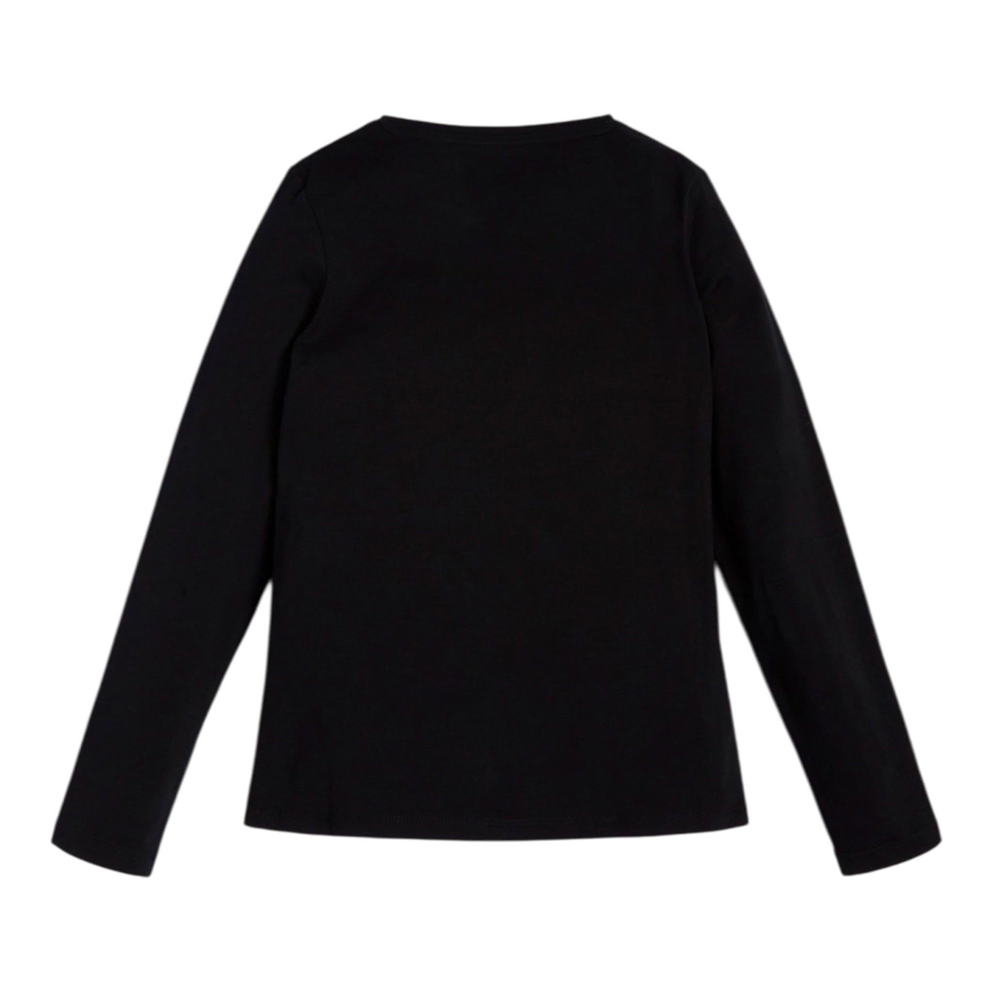 Guess Shirt Girocollo tinta unita con Brillantini Nero per Bambina J2YI50K6YW1 NERO GUESS 