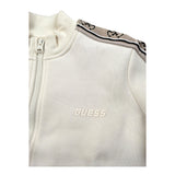 Guess Felpa con Zip tinta unita con Maniche In Contrasto Panna per Bambina J2YQ06KB3P2 PANNA GUESS 