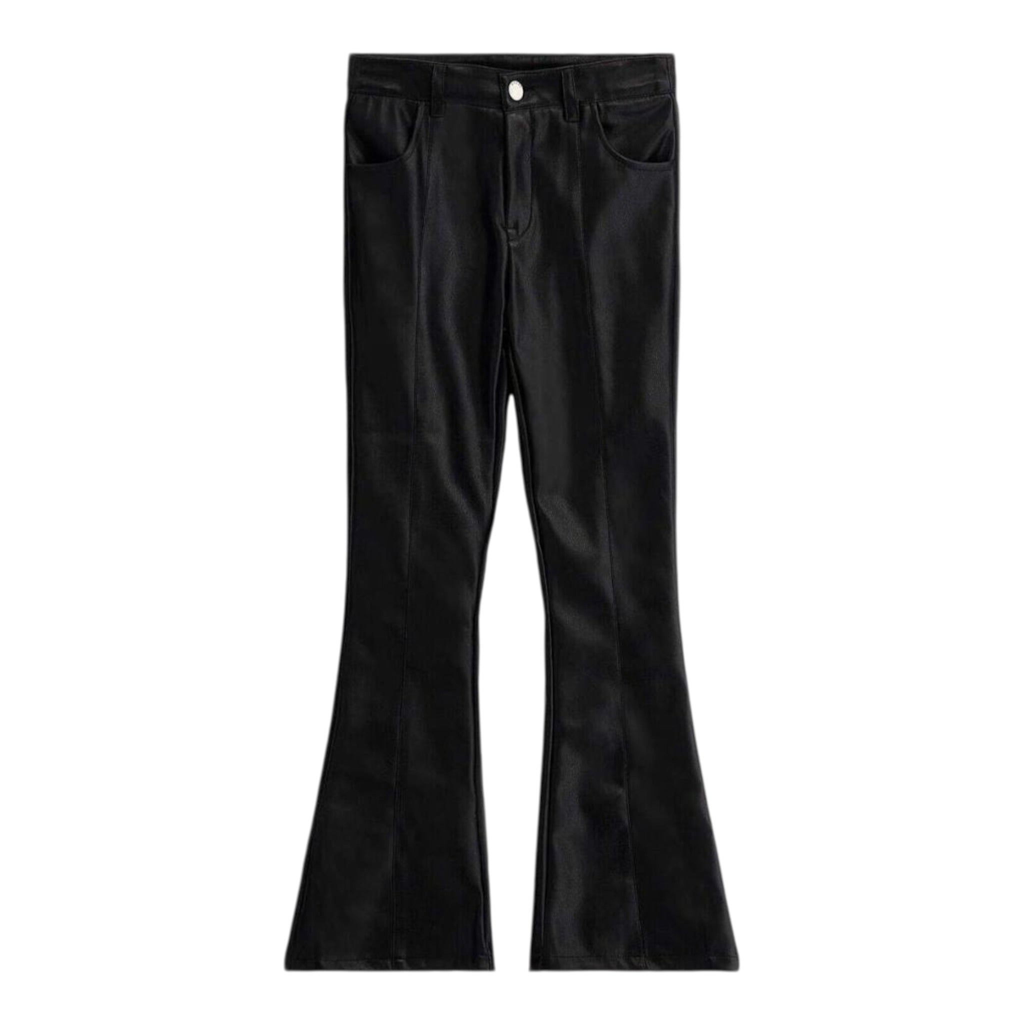 Guess Pantalone tinta unita Modello A Zampa In Ecopelle Nero per Bambina J3BB04WE8D0 NERO GUESS 