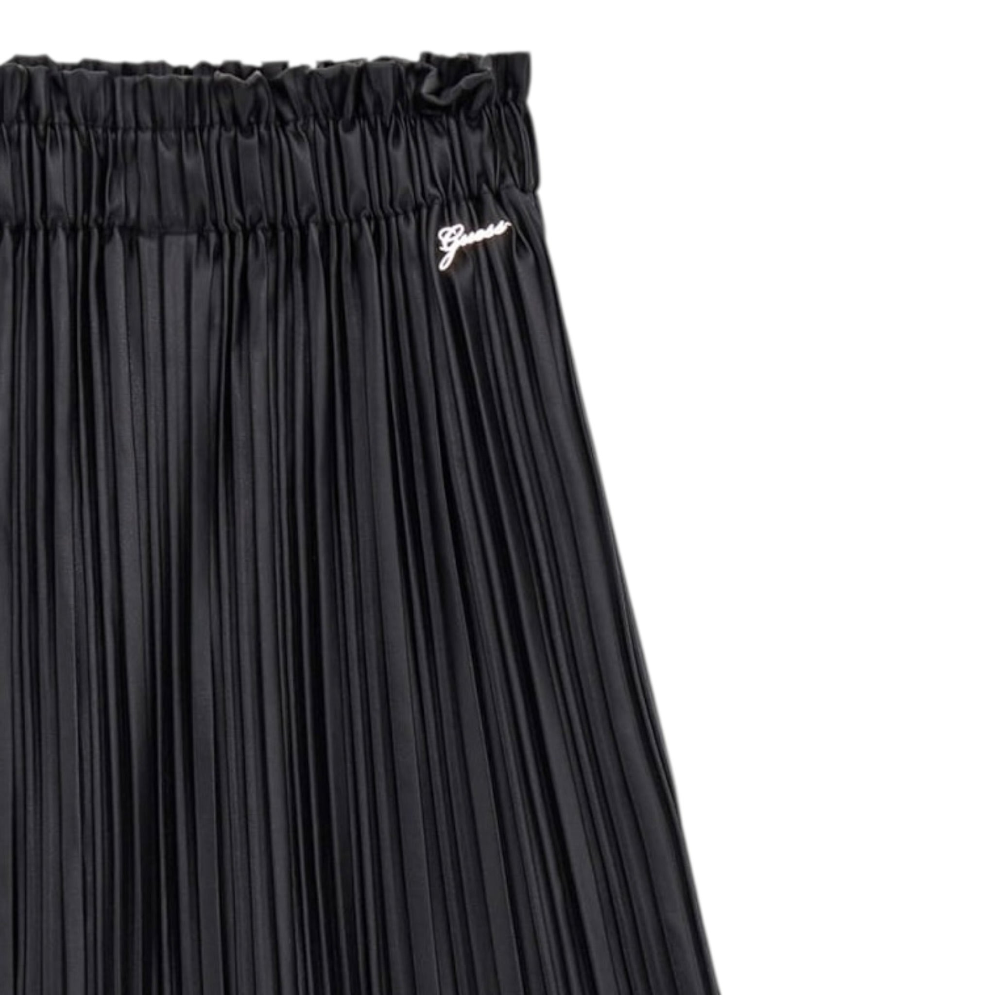 Guess Gonna tinta unita Plissettata Nero per Bambina J5BD00WFV60 NERO GUESS 