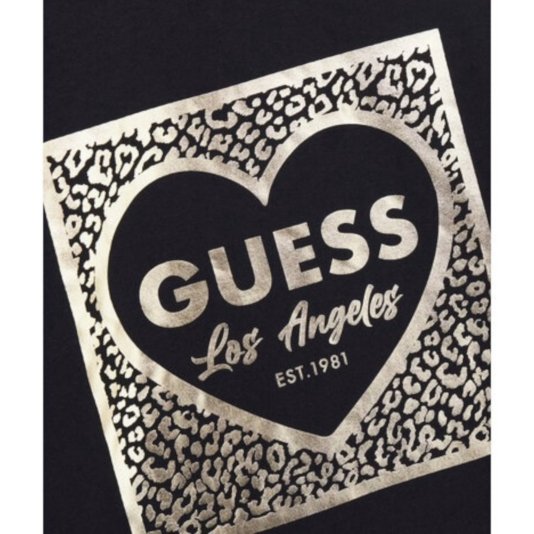 Guess Shirt tinta unita con Stampa Nero per Bambina J5BI01J1314 NERO GUESS 