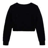 Guess Maglia tinta unita con Zip Nero per Bambina J5BR18Z3BJ0 NERO GUESS 