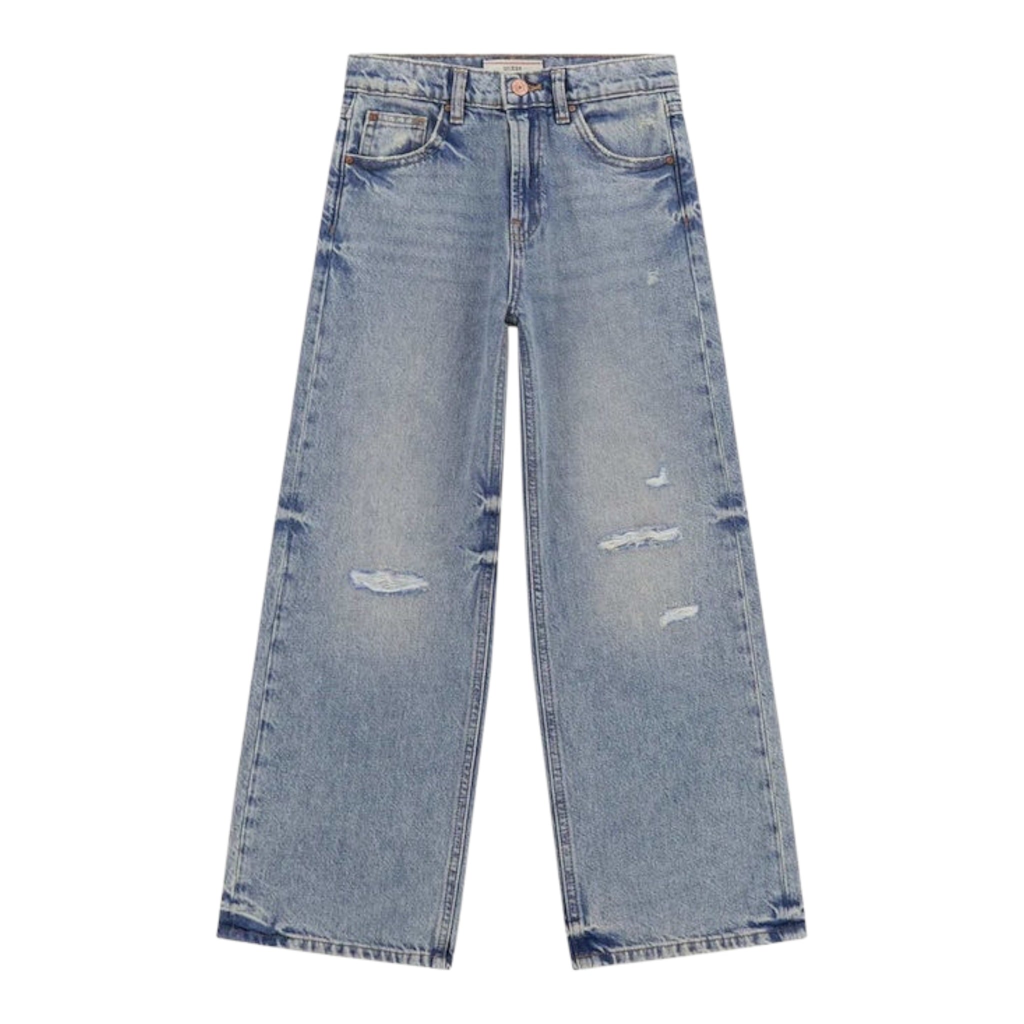 Guess Jeans tinta unita Modello A Palazzo Azzurro per Bambina J5YA01D45E0X AZZURRO GUESS 