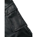 Guess Pantalone tinta unita Modello Palazzo In Ecopelle Nero per Bambina J5YB03WFV60 NERO GUESS 