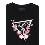 Guess Shirt tinta unita con Stampa Nero per Bambina J5YI01K6YW4 NERO GUESS 