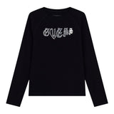Guess Shirt tinta unita Girocollo con Stampa Nero per Bambina J5YI13K6YW4 NERO GUESS 