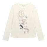 Guess Shirt Girocollo tinta unita con Paillettes Bianco per Bambina J5YI14KAPO0X BIANCO GUESS 