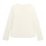 Guess Shirt Girocollo tinta unita con Paillettes Bianco per Bambina J5YI14KAPO0X BIANCO GUESS 