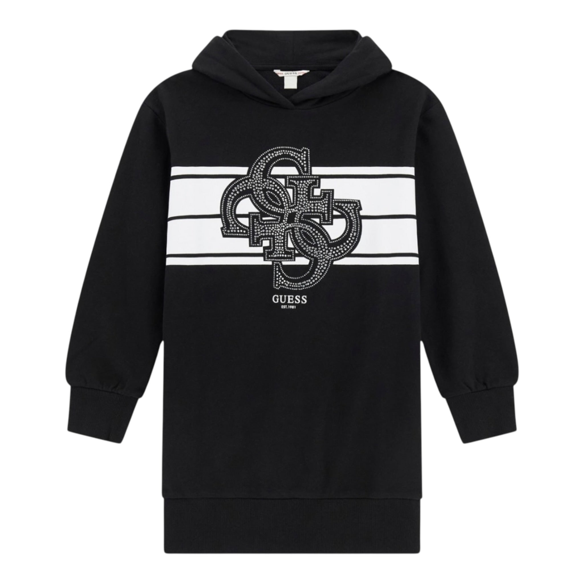 Guess Abito tinta unita Modello Felpa Nero per Bambina J5YK04KA6R4 NERO GUESS 