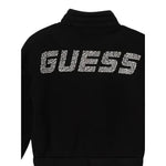 Guess Felpa tinta unita con Zip E Brillantini Nero per Bambina J5YQ31K7UW2 NERO GUESS 