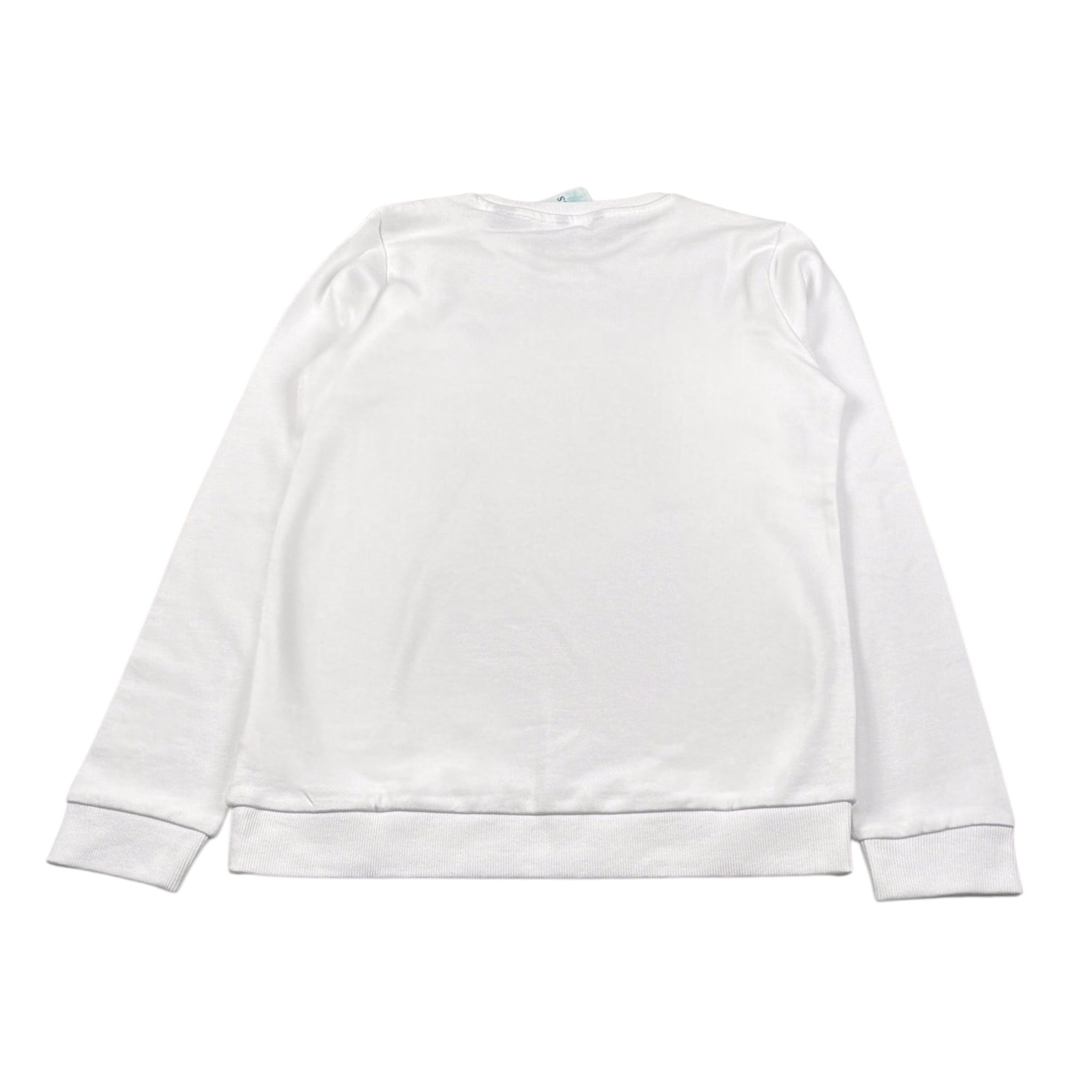 Guess Felpa tinta unita con Stampa Bianco per Bambina J74Q10KAUG0 BIANCO GUESS 