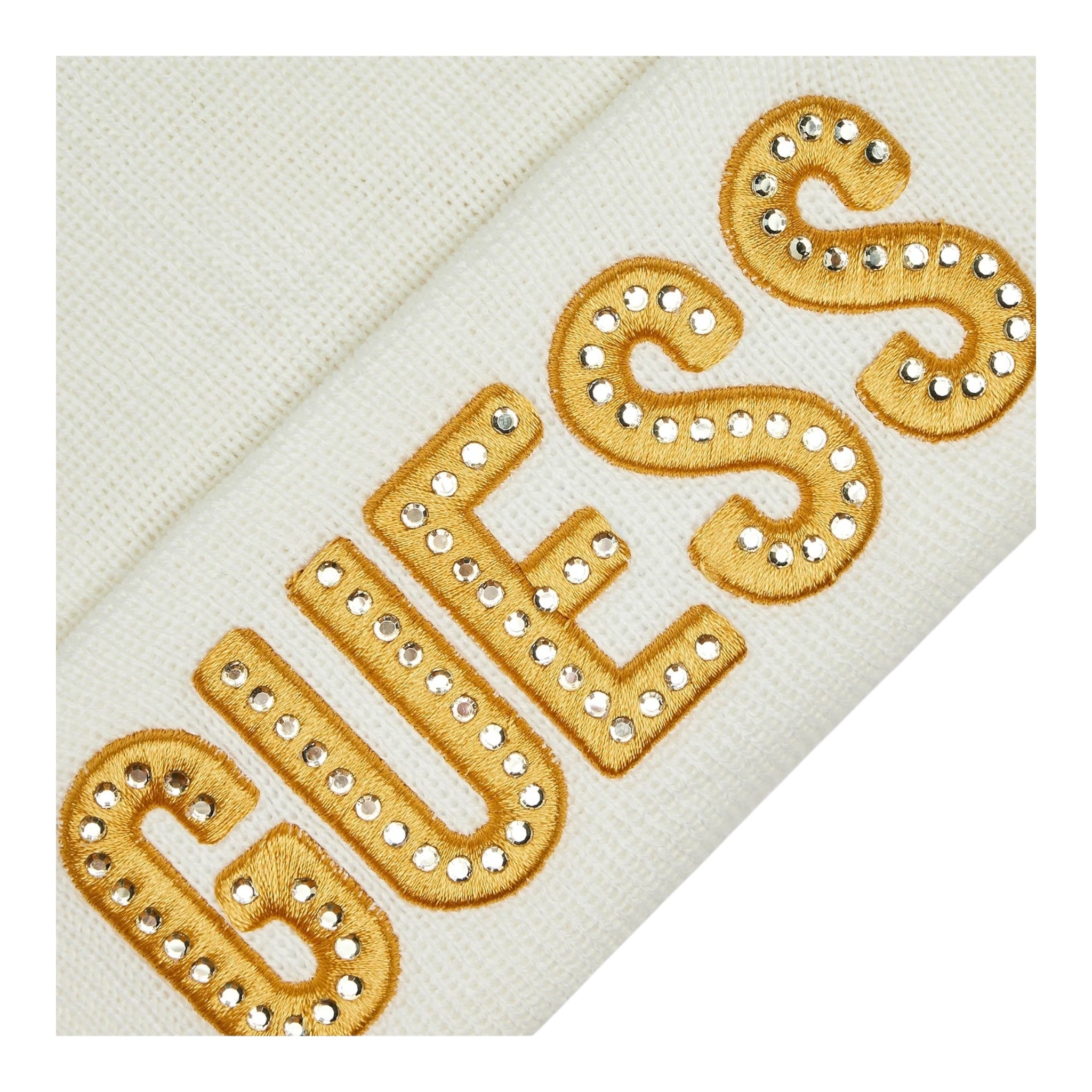 Guess Cappello tinta unita con Logo Panna per Bambina JB0Z12Z2Q00 PANNA GUESS 