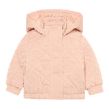 Guess Giubbino tinta unita con Zip E Cappuccio Rosa per Neonata K5BL03W3080 ROSA GUESS 