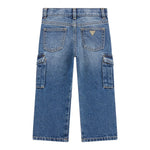 Guess Jeans tinta unita con Tasconi Blu per Bambina K5YA00D5FL0X BLU GUESS 