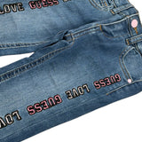 Guess Jeans tinta unita con Applicazioni Azzurro per Neonata K5YA01D4CA0 AZZURRO GUESS 