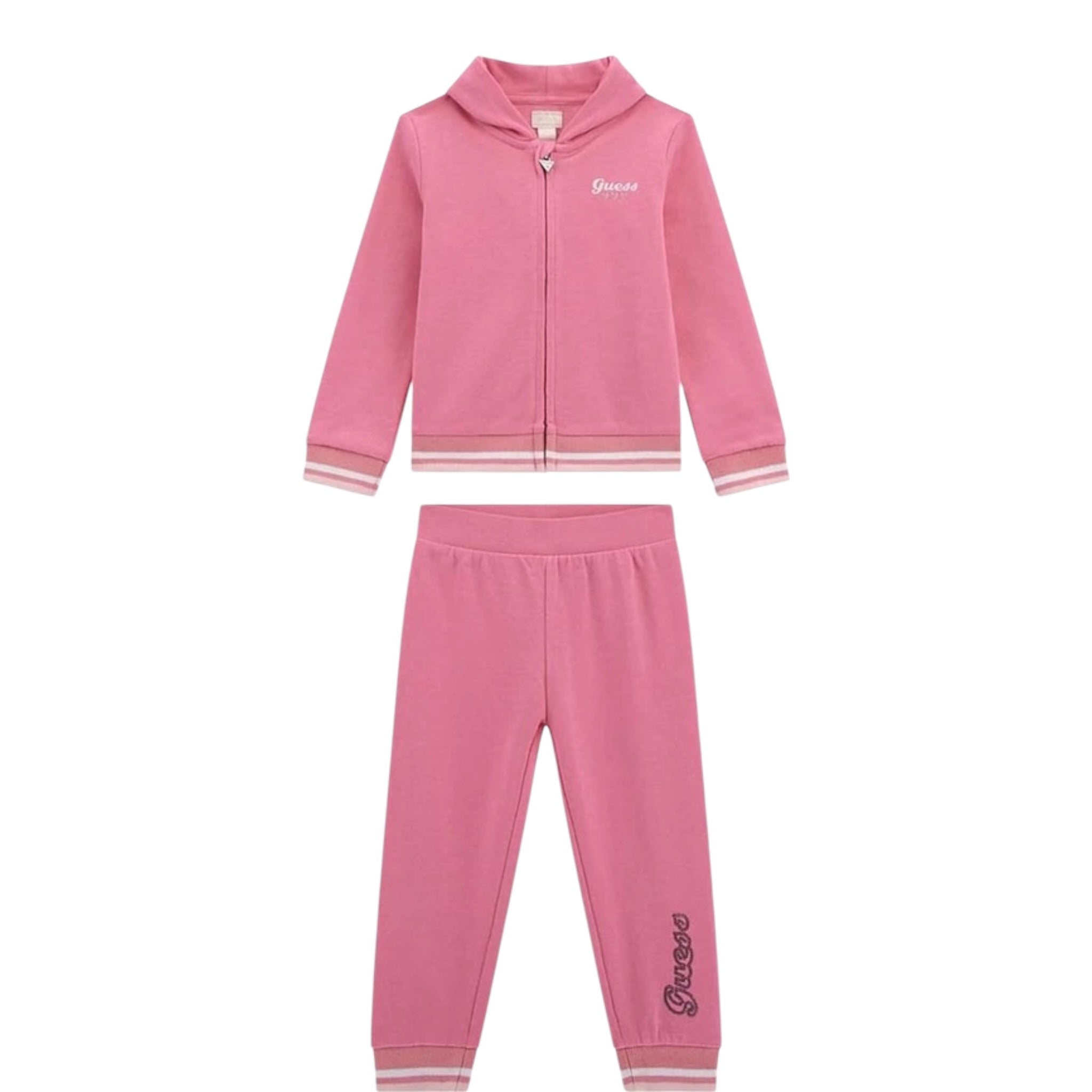 Guess Completo 2Pz Felpa-Pantalone tinta unita Rosa per Bambina K5YG00KA6R4 ROSA GUESS 