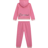Guess Completo 2Pz Felpa-Pantalone tinta unita Rosa per Bambina K5YG00KA6R4 ROSA GUESS 
