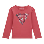 Guess Shirt tinta unita con Stampa Fragola per Bambina K5YI16K6YW4 FRAGOLA GUESS 