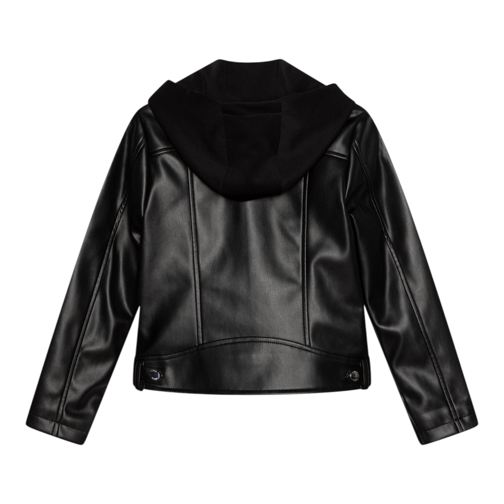Guess Giubbino tinta unita In Ecopelle Nero per Bambino K5YL00WAFL00J NERO GUESS 