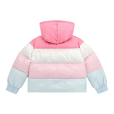 Guess Giubbino Tricolore con Zip E Cappuccio Rosa per Neonata K5YL01WEGY0 ROSA GUESS 