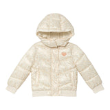 Guess Giubbino tinta unita con Zip Cappuccio E Fantasia Beige per Bambina K5YL02WEGY0J BEIGE GUESS 
