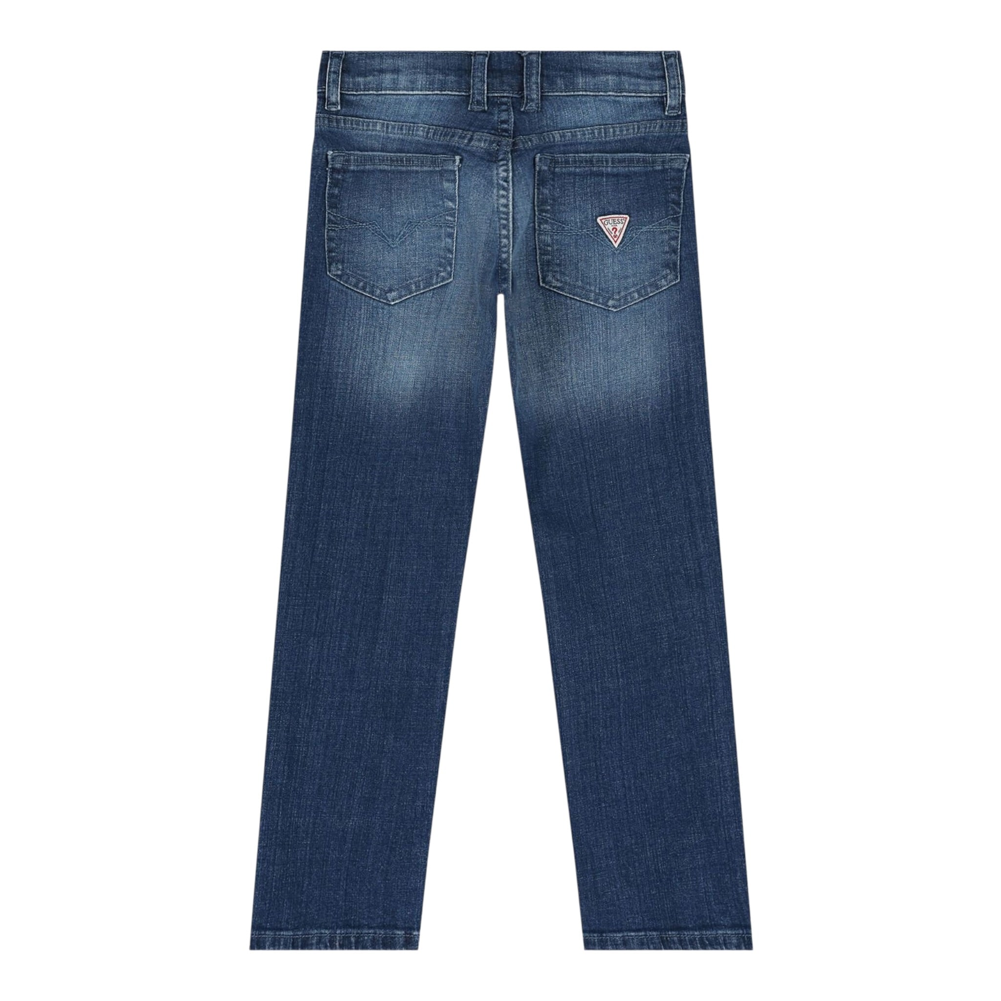 Guess Jeans tinta unita con Logo Blu per Bambino L3YA04D52Z0 BLU GUESS 