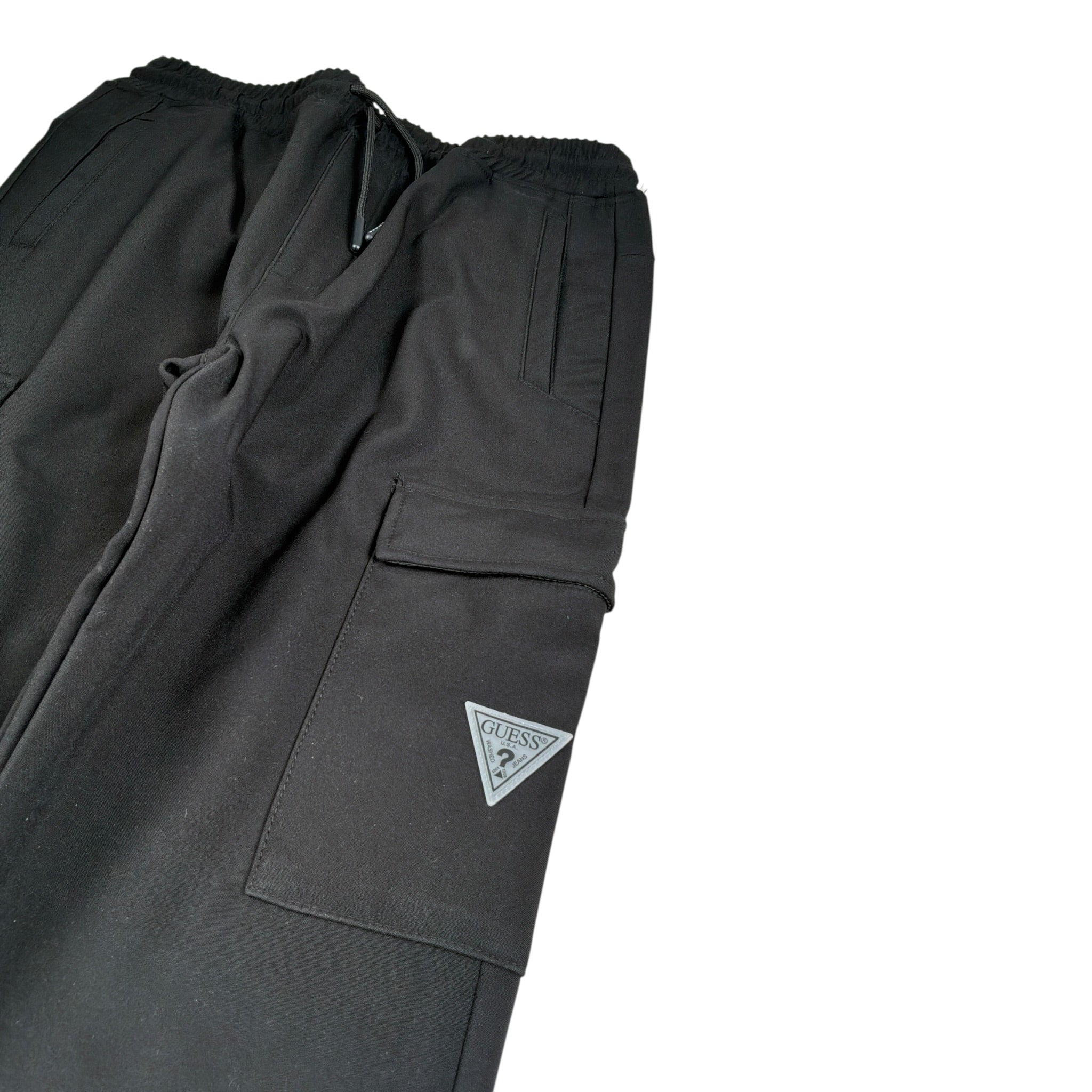 Guess Pantalone tinta unita con Elastico In Vita Nero per Bambino L4BB05WFY80X NERO GUESS 
