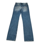 Guess Jeans tinta unita con Strappi Blu per Bambino L5BA00D5D70 BLU GUESS 