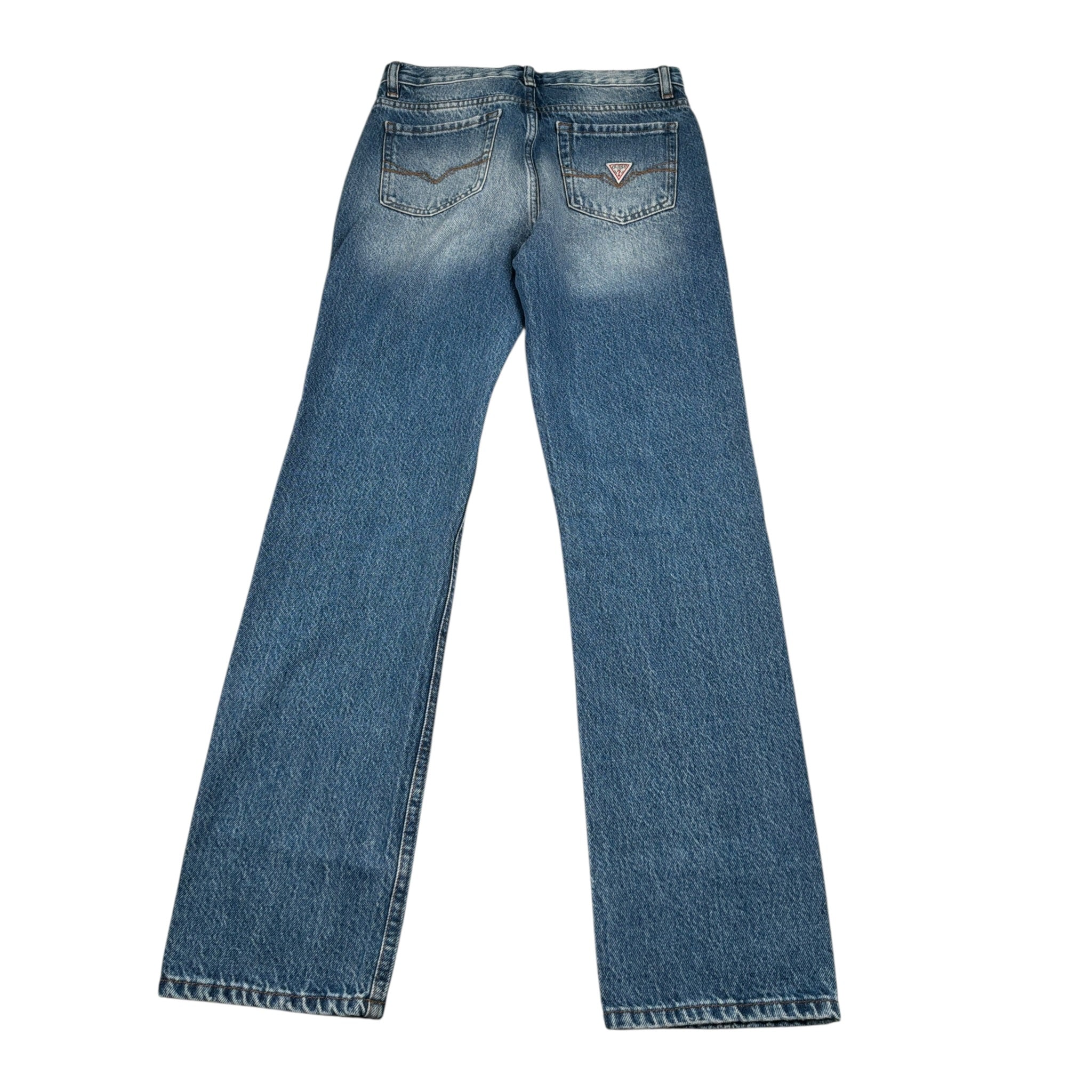Guess Jeans tinta unita con Strappi Blu per Bambino L5BA00D5D70 BLU GUESS 