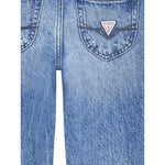 Guess Jeans tinta unita con Logo Azzurro per Bambino L5YA02D5D70 AZZURRO GUESS 