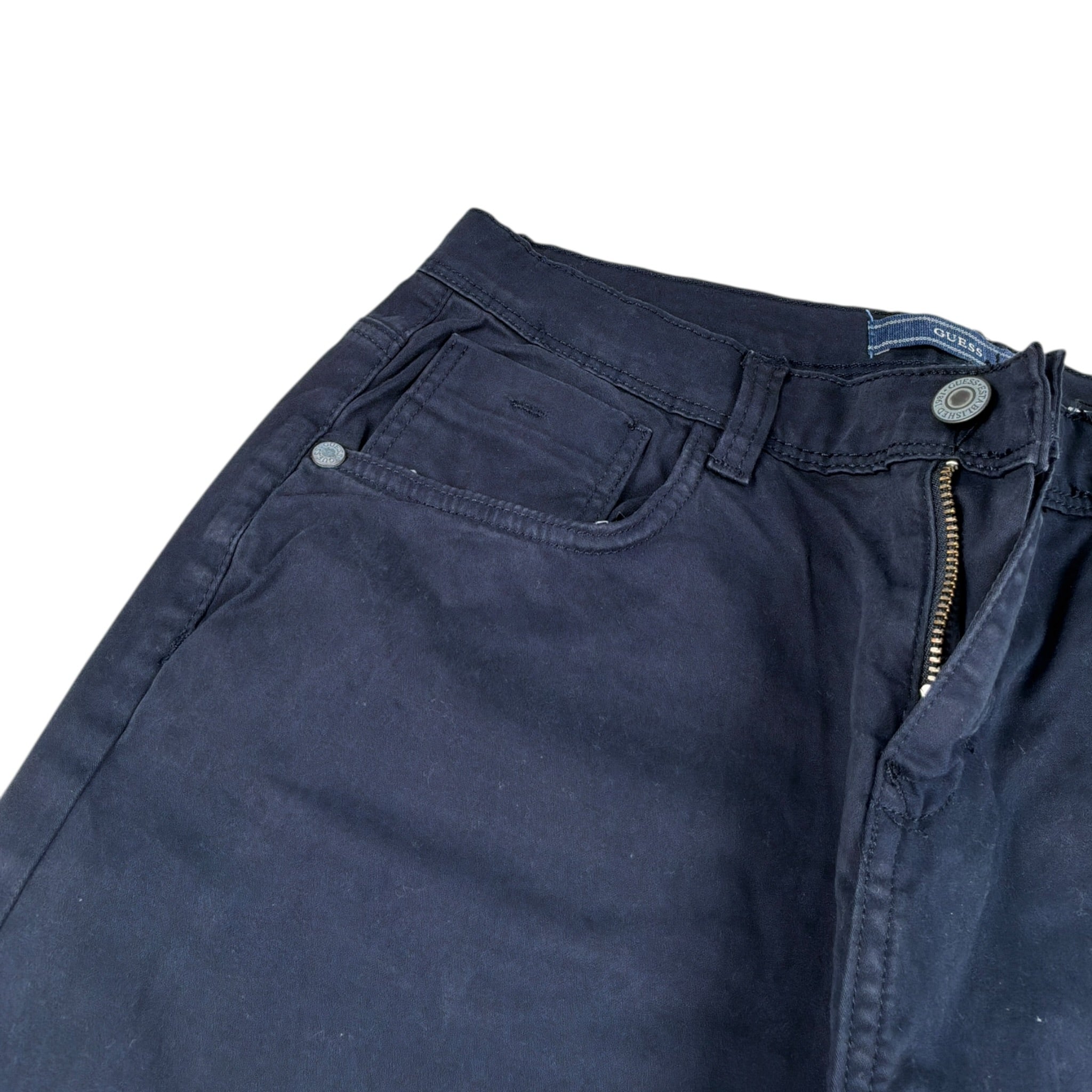 Guess Pantalone tinta unita con Girovita Regolabile Blu per Bambino L5YB01W0160 BLU GUESS 