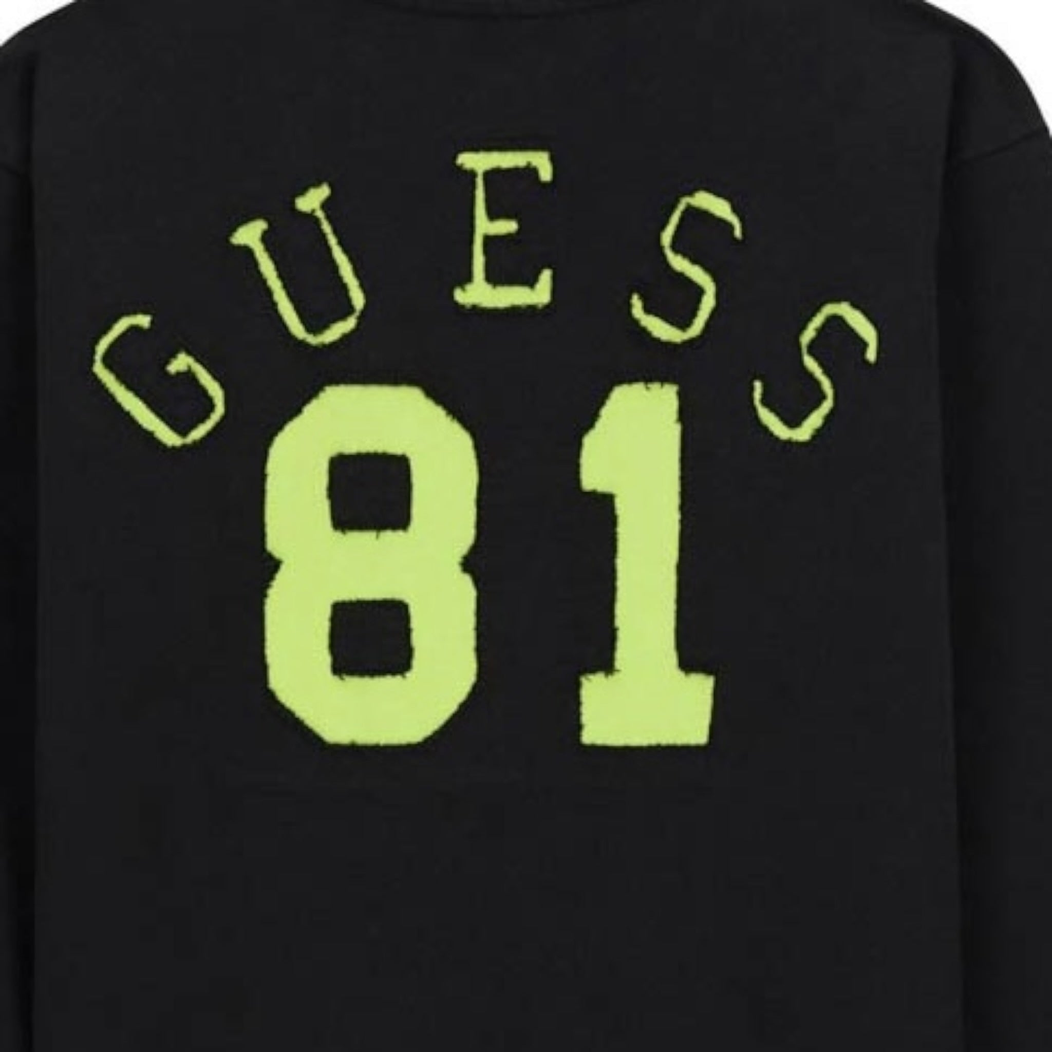 Guess Felpa tinta unita con Stampa Nero per Bambino L5YQ03A7D74 NERO GUESS 