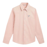 Guess Camicia tinta unita con Logo Rosa per Bambino L81H14WE5W0 ROSA GUESS 