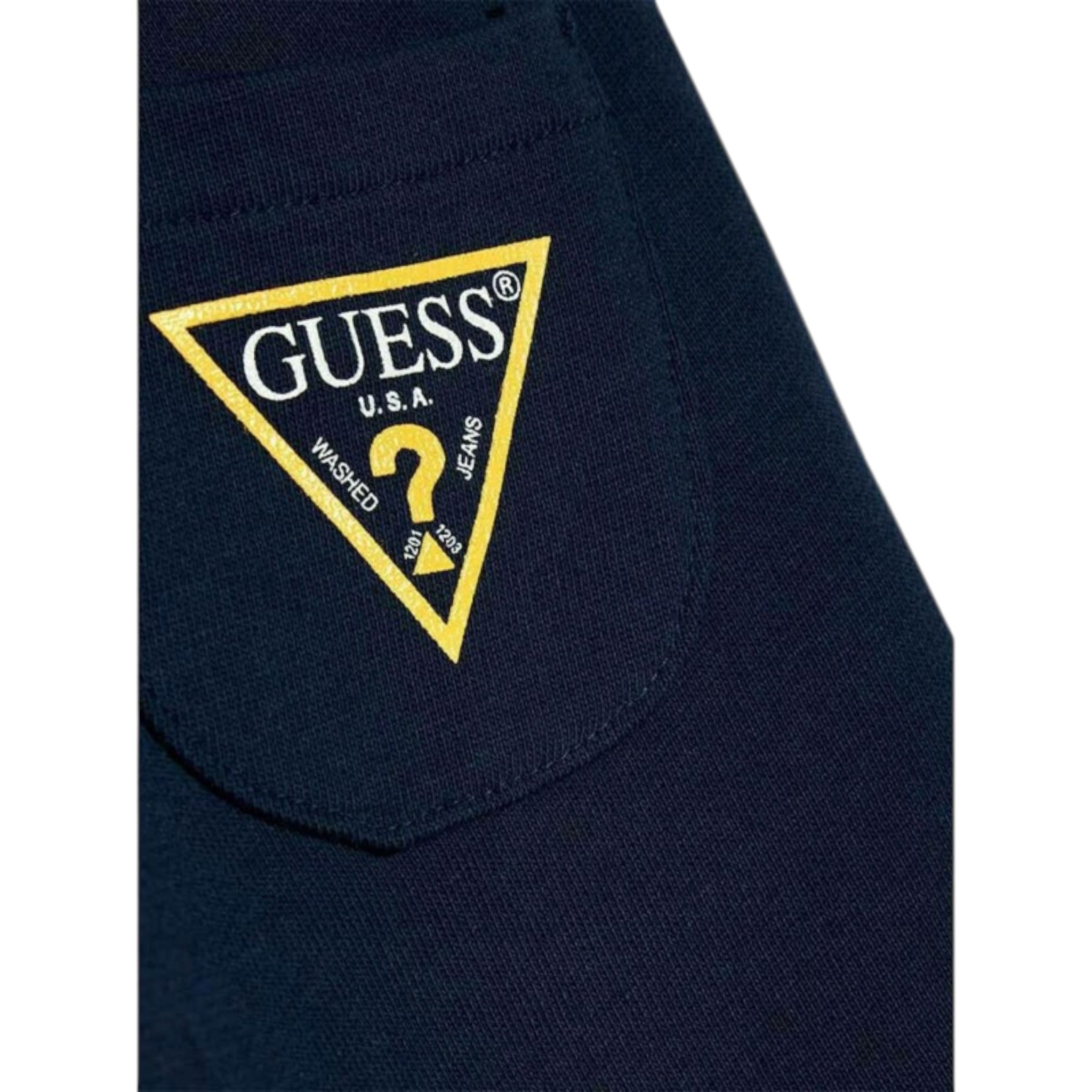 Guess Pantalone tinta unita con Elastico In Vita Modello Tuta Blu per Bambino L93Q24KAUG0 BLU GUESS 