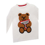 Guess Shirt tinta unita con Logo Bianco per Neonato N0BI26I3Z00 BIANCO GUESS 