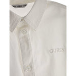 Guess Camicia tinta unita con Stampa Bianco per Bambino N3YH04WE5W0 BIANCO GUESS 