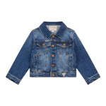 Guess Giubbino In Denim tinta unita Blu per Neonato N4RL07D4GV0 BLU GUESS 