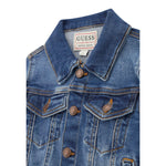 Guess Giubbino In Denim tinta unita Blu per Neonato N4RL07D4GV0 BLU GUESS 