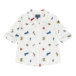 Guess Camicia tinta unita con Applicazioni Bianco per Bambino N4YH00WBHQ0 BIANCO GUESS 