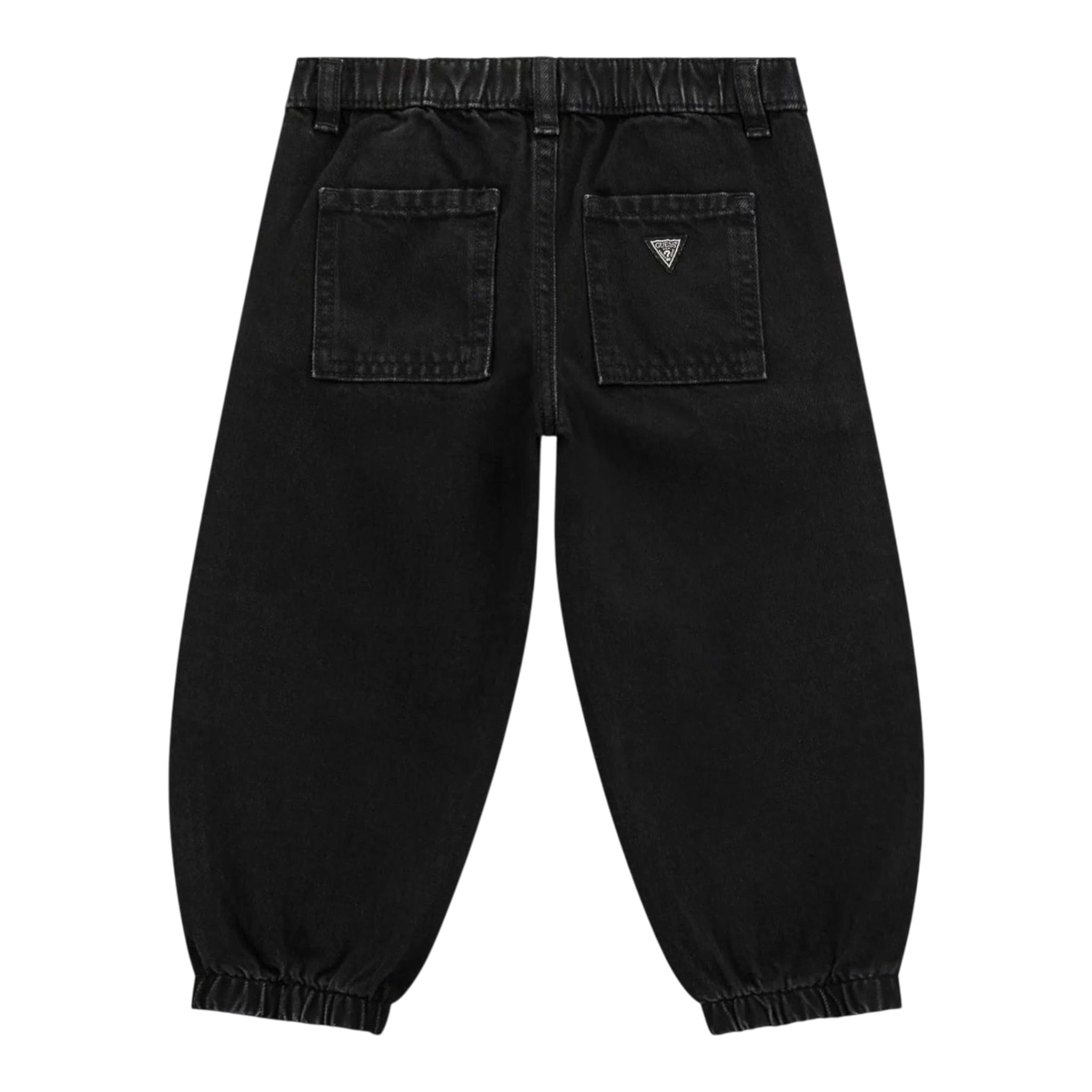 Guess Pantalone tinta unita con Elastico In Vita Nero per Neonato N5BA03D5JL0N NERO GUESS 