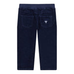 Guess Pantalone tinta unita con Elastico In Vita Blu per Bambino N5BB00WI250 BLU GUESS 