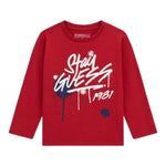 Guess Shirt tinta unita con Stampa Rosso per Neonato N5BI02I3Z14 ROSSO GUESS 