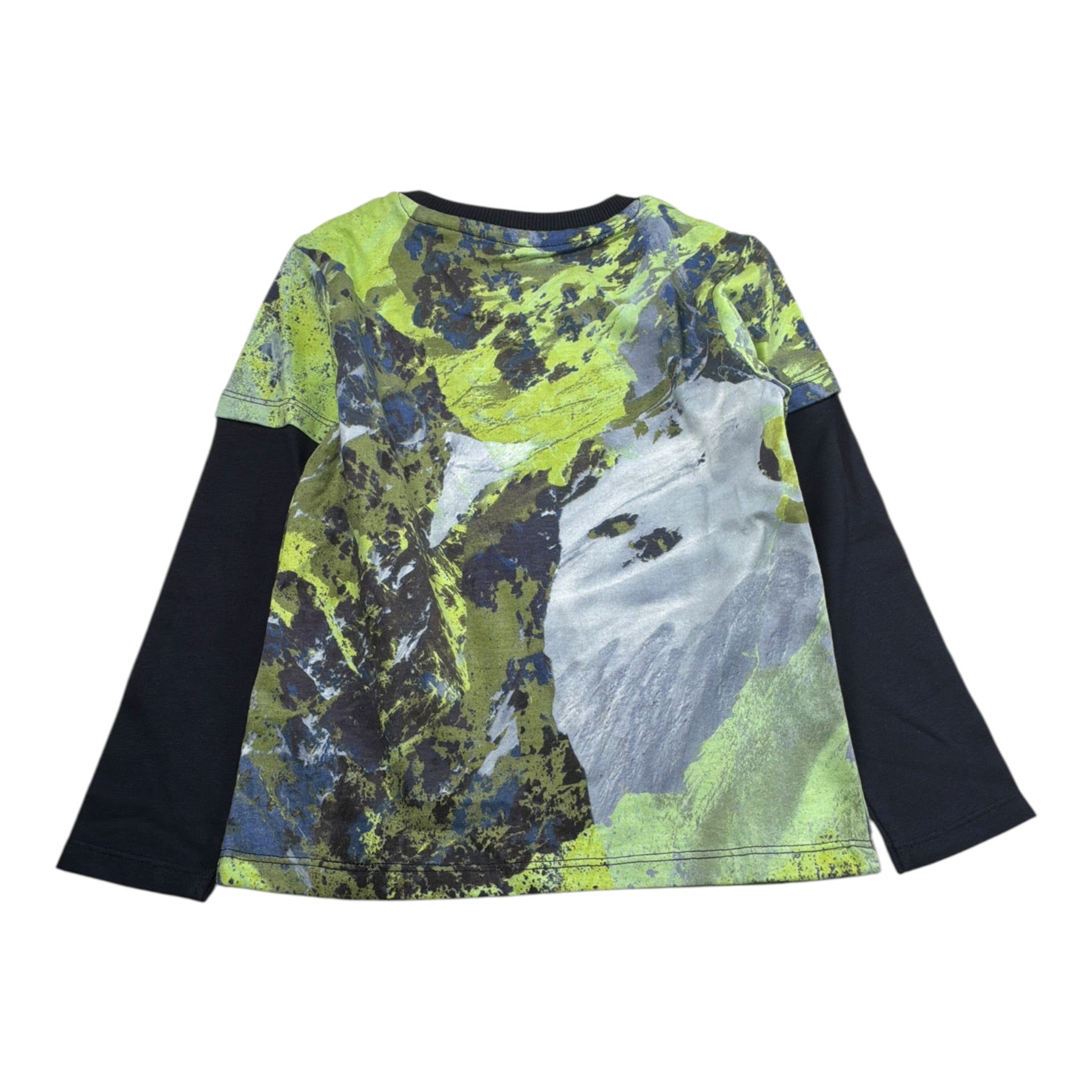 Guess Shirt tinta unita con Fantasia E Maniche In Contrasto Verde per Bambino N5BI03I3Z14 VERDE GUESS 