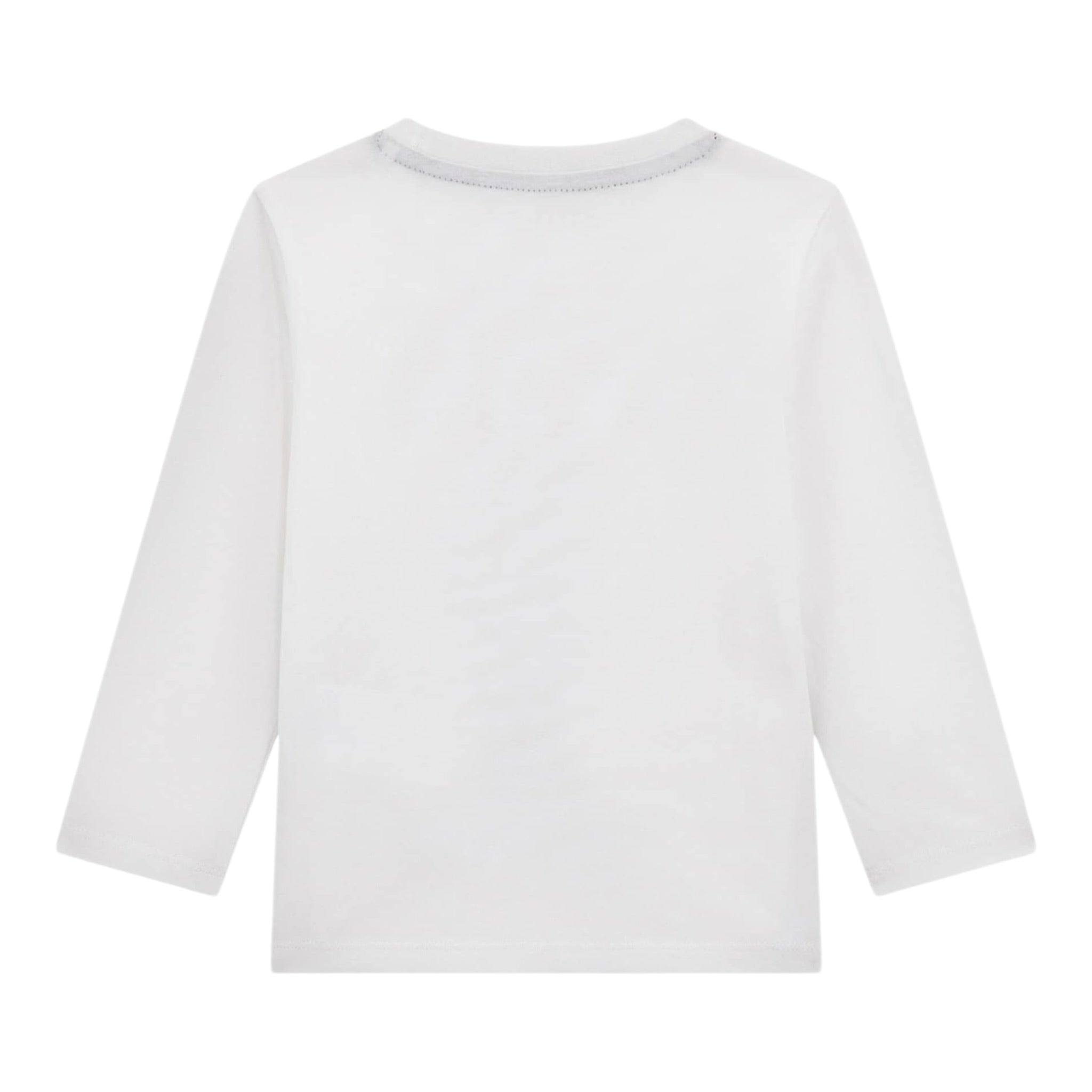 Guess Shirt tinta unita Girocollo con Stampa Bianco per Neonato N5BI04I3Z14 BIANCO GUESS 