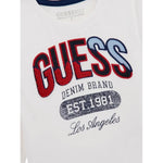 Guess Shirt tinta unita con Logo Bianco per Neonato N5BI06I3Z14 BIANCO GUESS 