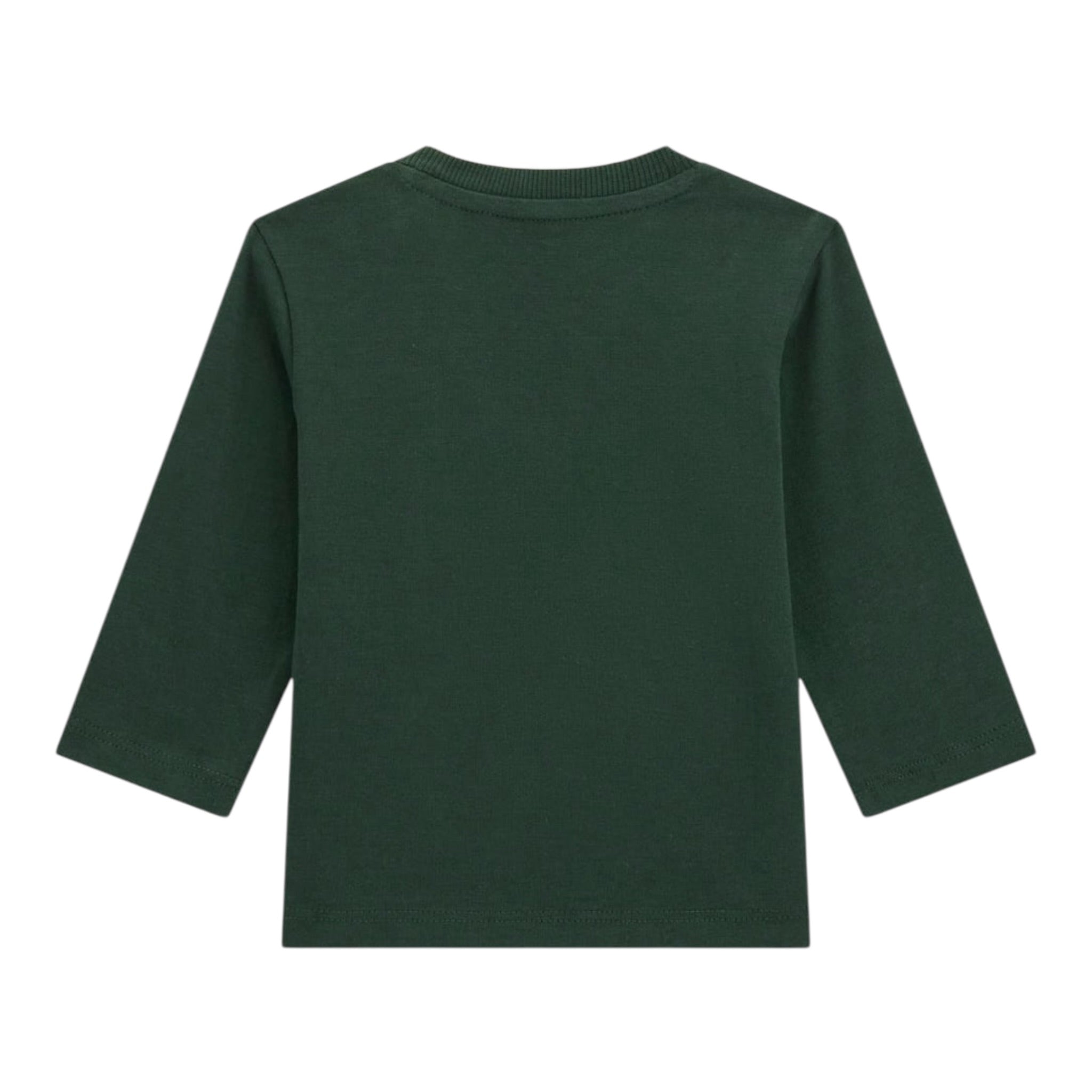 Guess Shirt tinta unita Girocollo con Stampa Verde per Bambino N5BI13I3Z14J VERDE GUESS 