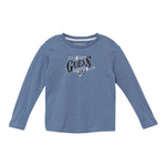 Guess Shirt tinta unita con Stampa Azzurro per Neonato N5BI18I3Z14 AZZURRO GUESS 
